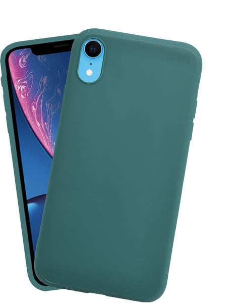 VAKIBO 1.2 MM Thick Green Coloured Soft TPU Rubber Back Cover Case With Camera Protection Ring Suitable for Apple iPhone XR