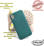 VAKIBO 1.2 MM Thick Green Coloured Soft TPU Rubber Back Cover Case With Camera Protection Ring Suitable for Apple iPhone XR