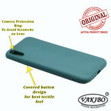 VAKIBO 1.2 MM Thick Green Coloured Soft TPU Rubber Back Cover Case With Camera Protection Ring Suitable for Apple iPhone XR