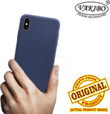 VAKIBO 1.2 MM Thick Blue Coloured Soft TPU Rubber Back Cover Case With Camera Protection Ring Suitable for Apple iPhone XS Max