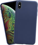 VAKIBO 1.2 MM Thick Blue Coloured Soft TPU Rubber Back Cover Case With Camera Protection Ring Suitable for Apple iPhone XS Max