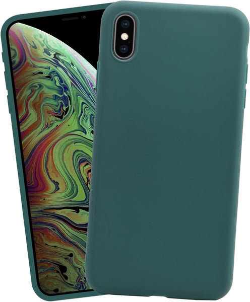 VAKIBO 1.2 MM Thick Green Coloured Soft TPU Rubber Back Cover Case With Camera Protection Ring Suitable for Apple iPhone XS Max