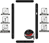 VAKIBO Best Selling Black and Transparent Back Cover Case Made With Soft TPU and Acrylic With 4 Corner and Camera Protection Suitable for Samsung Galaxy A01 Core