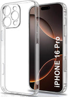VAKIBO Premium Clear 1.5MM Thick Transparent Soft TPU Rubber Back Cover Case With Camera Protection Suitable for Apple iPhone 16 Pro