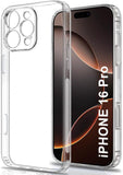 VAKIBO Premium Clear 1.5MM Thick Transparent Soft TPU Rubber Back Cover Case With Camera Protection Suitable for Apple iPhone 16 Pro
