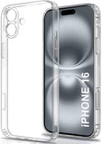 VAKIBO Premium Clear 1.5MM Thick Transparent Soft TPU Rubber Back Cover Case With Camera Protection Suitable for Apple iPhone 16