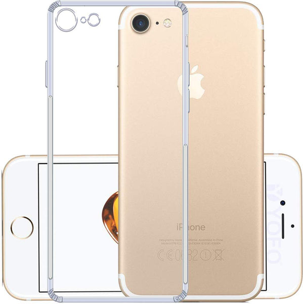 VAKIBO Premium Clear 1.5MM Thick Transparent Soft TPU Rubber Back Cover Case With Camera Protection Suitable for Apple iPhone 7