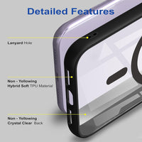VAKIBO Megnatic Magsafe Black Coloured Soft with Hard back Back Cover Case With Camera Protection Ring Suitable for iPhone X