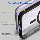 VAKIBO Megnatic Magsafe Black Coloured Soft with Hard back Back Cover Case With Camera Protection Ring Suitable for iPhone X