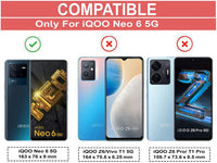 VAKIBO Super Premium Black Border Transparent Case With Corner Protection & Camera Protection Suitable for iQOO 6
