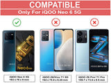VAKIBO Super Premium Black Border Transparent Case With Corner Protection & Camera Protection Suitable for iQOO 6