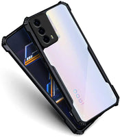 VAKIBO Super Premium Black Border Transparent Case With Corner Protection & Camera Protection Suitable for iQOO Z5