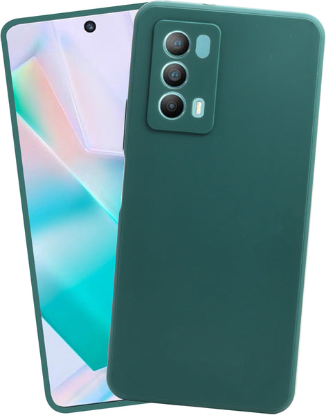 VAKIBO Green Coloured Back Cover Case Suitable for iQOO Z5