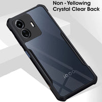 VAKIBO Super Premium Black Border Transparent Case With Corner Protection & Camera Protection Suitable for iQOO Z6 Lite