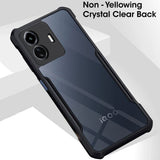 VAKIBO Super Premium Black Border Transparent Case With Corner Protection & Camera Protection Suitable for iQOO Z6 Lite