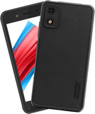 VAKIBO Niukin Dotted Design Black Coloured Soft TPU Rubber Back Cover Case With Camera Protection Ring Suitable for itel A23 Pro