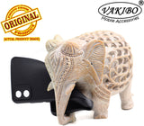 VAKIBO Niukin Dotted Design Black Coloured Soft TPU Rubber Back Cover Case With Camera Protection Ring Suitable for itel A23 Pro