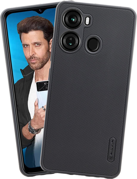VAKIBO Dotted Black Coloured Made with Silicon Rubber TPU Back Cover Case Suitable for itel P40