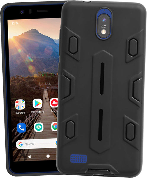 VAKIBO Black Coloured Back Cover Case Suitable for Jio Nxt
