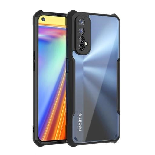 VAKIBO Best Selling Black and Transparent Back Cover Case Made With Soft TPU and Acrylic With 4 Corner and Camera Protection Suitable for Realme Narzo 20 Pro