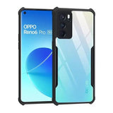 VAKIBO Super Premium Black Border Transparent Case With Corner Protection & Camera Protection Suitable for Oppo Reno 6 Pro