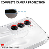 VAKIBO Premium Clear 1.5MM Thick Transparent Soft TPU Rubber Back Cover Case With Camera Protection Suitable for Oppo Reno12