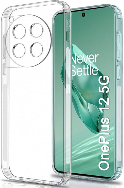 VAKIBO Premium Clear 1.5MM Thick Transparent Soft TPU Rubber Back Cover Case With Camera Protection Suitable for OnePlus 12