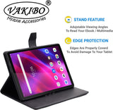 VAKIBO Mercury Premium Blue Coloured made With Canvas and TPU Flip Cover Case Suitable for Lenovo Tab K10