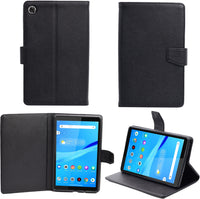 VAKIBO Mercury Premium Black Coloured made With Canvas and TPU Flip Cover Case Suitable for Samsung Galaxy TAB A8 X205/X200