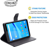 VAKIBO Mercury Premium Black Coloured made With Canvas and TPU Flip Cover Case Suitable for Samsung Galaxy TAB A8 X205/X200