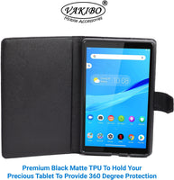 VAKIBO Mercury Premium Pink Coloured made With Canvas and TPU Flip Cover Case Suitable for Samsung Galaxy TAB A8 X205/X200