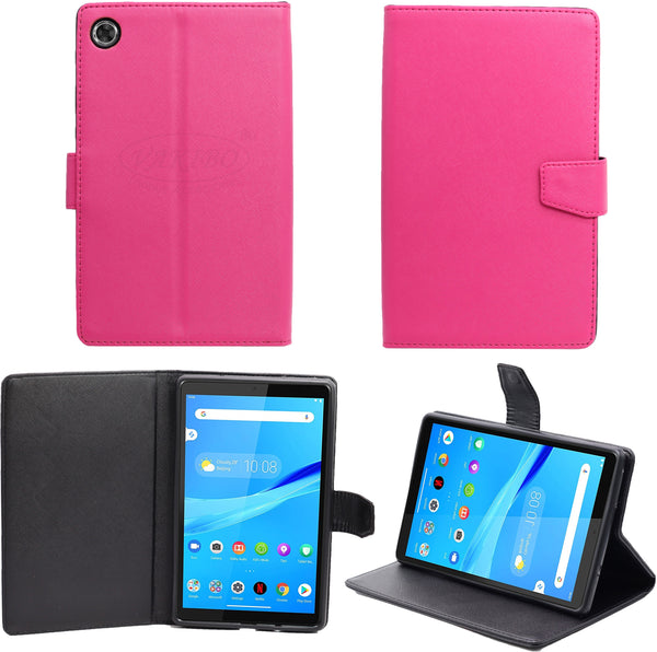 VAKIBO Mercury Premium Pink Coloured made With Canvas and TPU Flip Cover Case Suitable for Samsung Galaxy TAB A8 X205/X200