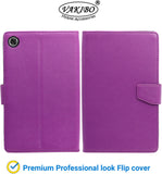 VAKIBO Mercury Premium Purple Coloured made With Canvas and TPU Flip Cover Case Suitable for Samsung Galaxy TAB A8 X205/X200