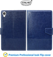 VAKIBO Horizontal Premium Dotted Blue Coloured Sysnthatic Leather Flip Cover Case Suitable for Lenovo Tab M8 FHD 2nd Gen 8705F
