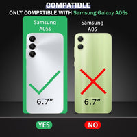 VAKIBO Best Selling Black and Transparent Back Cover Case Made With Soft TPU and Acrylic With 4 Corner and Camera Protection Suitable for Samsung Galaxy A05S