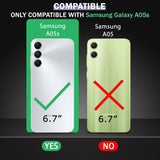 VAKIBO Best Selling Black and Transparent Back Cover Case Made With Soft TPU and Acrylic With 4 Corner and Camera Protection Suitable for Samsung Galaxy A05S