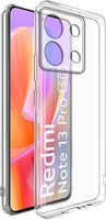 VAKIBO Premium Clear 2MM Thick Transparent Soft TPU Rubber Back Cover Case With Camera Protection Suitable for Mi Redmi Note 13 Pro