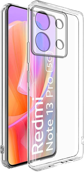 VAKIBO Premium Clear 2MM Thick Transparent Soft TPU Rubber Back Cover Case With Camera Protection Suitable for Mi Redmi Note 13 Pro