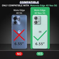 VAKIBO Premium Clear 2MM Thick Transparent Soft TPU Rubber Back Cover Case With Camera Protection Suitable for Moto Edge 40 Neo