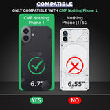 VAKIBO Super Premium Black Border Transparent Case With Corner Protection & Camera Protection Suitable for Nothing Phone CMF 1