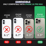 VAKIBO Premium Clear 1.5MM Thick Transparent Soft TPU Rubber Back Cover Case With Camera Protection Suitable for Apple iPhone 16 Pro Max