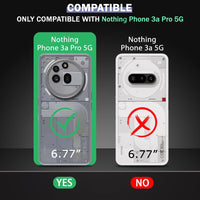 VAKIBO Premium Clear 1.5MM Thick Transparent Soft TPU Rubber Back Cover Case With Camera Protection Suitable for Nothing Phone 3A Pro