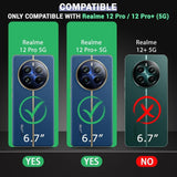 VAKIBO Super Premium Black Border Transparent Case With Corner Protection & Camera Protection Suitable for Realme 12 Pro 5G