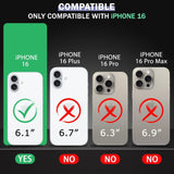 VAKIBO Premium Clear 1.5MM Thick Transparent Soft TPU Rubber Back Cover Case With Camera Protection Suitable for Apple iPhone 16