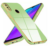 VAKIBO Golden Chrome Border Pista Coloured Soft TPU Back Cover Case With Camera Protection Suitable for Mi Redmi 7