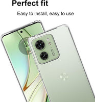 VAKIBO Premium Clear 2MM Thick Transparent Soft TPU Rubber Back Cover Case With Camera Protection Suitable for Moto Edge 40