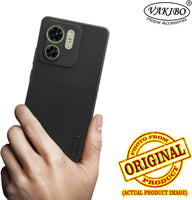 VAKIBO Niukin Dotted Design Black Coloured Soft TPU Rubber Back Cover Case With Camera Protection Ring Suitable for Moto Edge 40