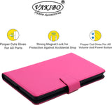 VAKIBO Mercury Premium Pink Coloured made With Canvas and TPU Flip Cover Case Suitable for Moto Tab G20