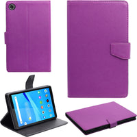 VAKIBO Mercury Premium Purple Coloured made With Canvas and TPU Flip Cover Case Suitable for Moto Tab G20