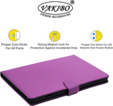 VAKIBO Mercury Premium Purple Coloured made With Canvas and TPU Flip Cover Case Suitable for Moto Tab G20
